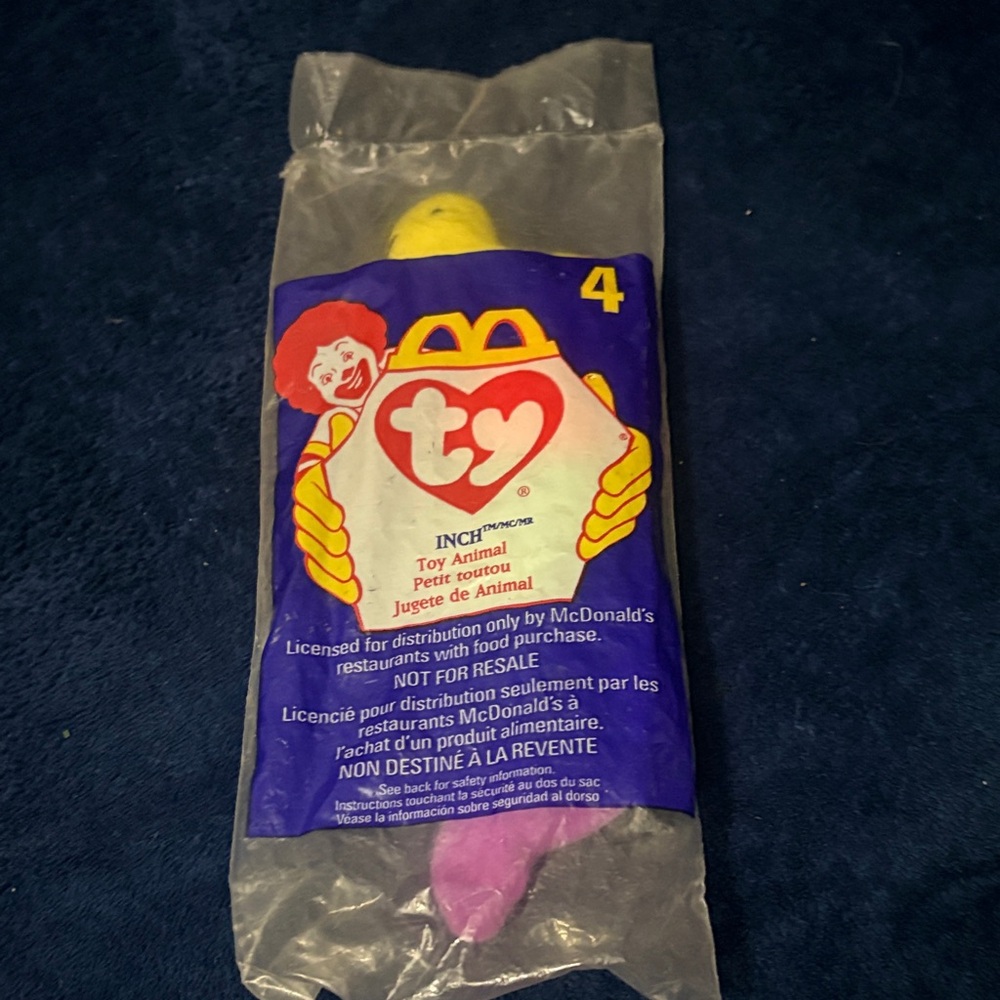 McDonald's TY Plush Toy with Yellow and Pink
